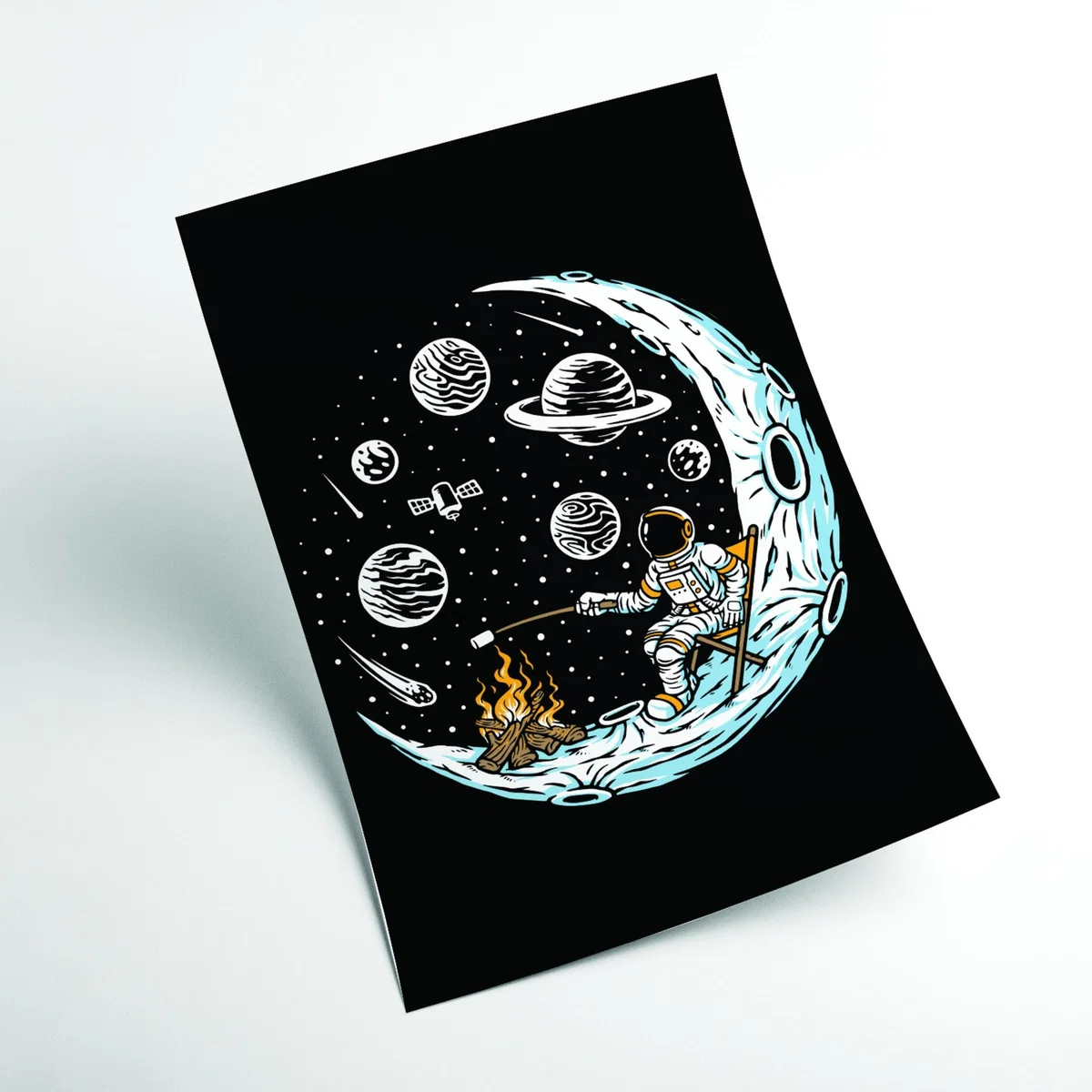 Yellow / Orange Moon Camp Vibes A4 210 X 297Mm Stanley Print House – image 2