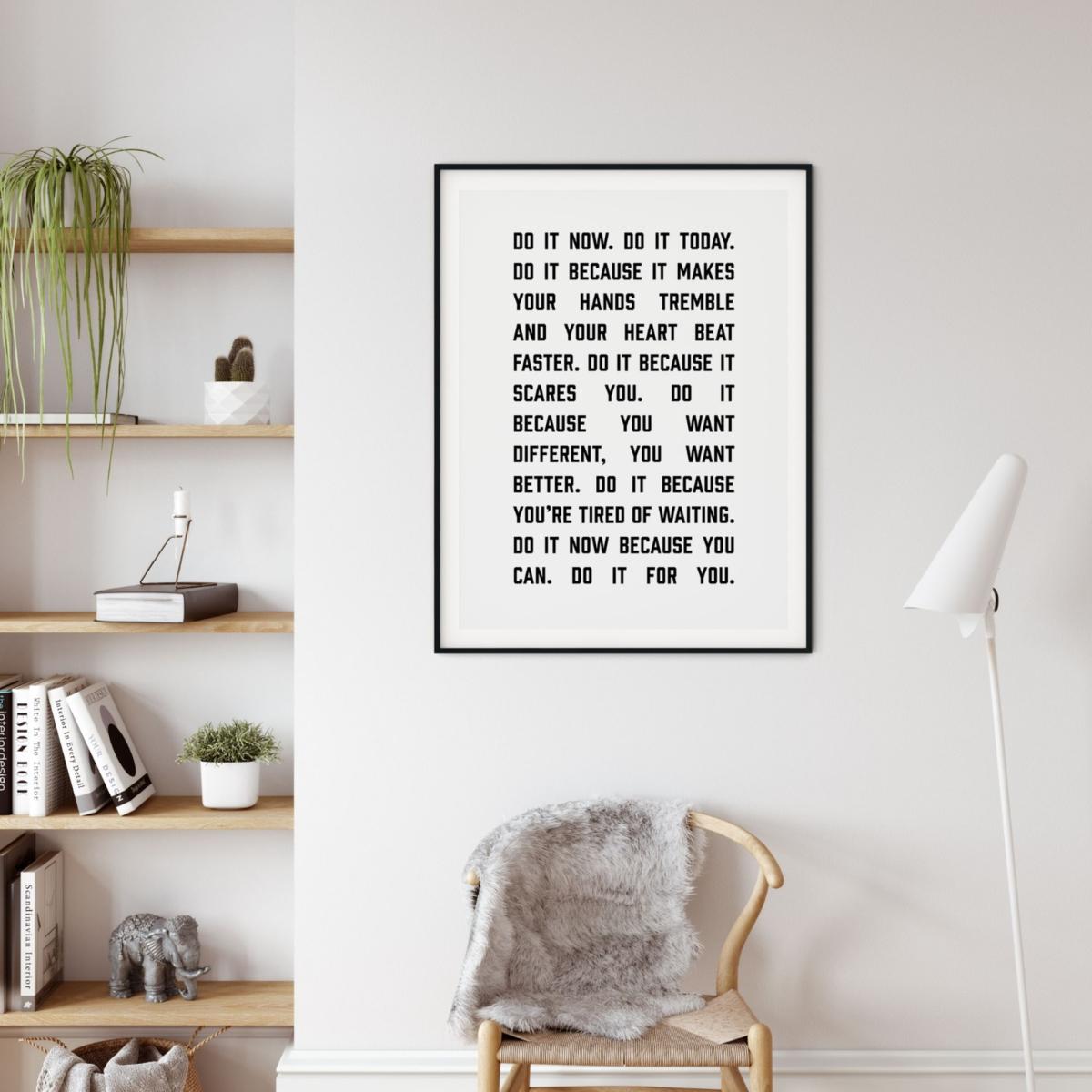 Black Do It Now - A2 Poster Size A2 420 X 594Mm The Native State – image 3