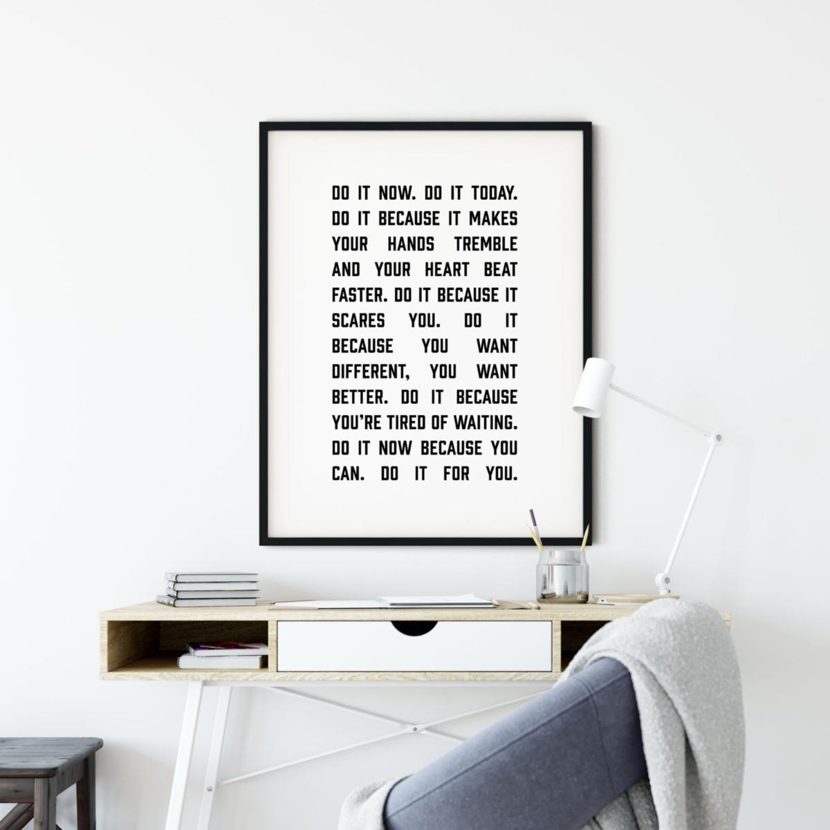 Black Do It Now - A2 Poster Size A2 420 X 594Mm The Native State – image 4