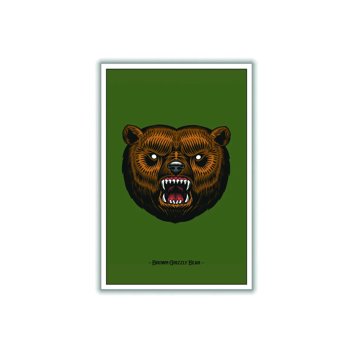 Brown Grizzly Bear A1 594 X 841Mm Stanley Print House – image 1