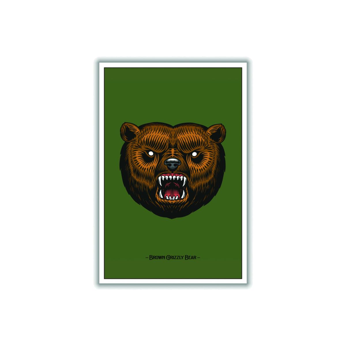 Brown Grizzly Bear Large Stanley Print House – image 1