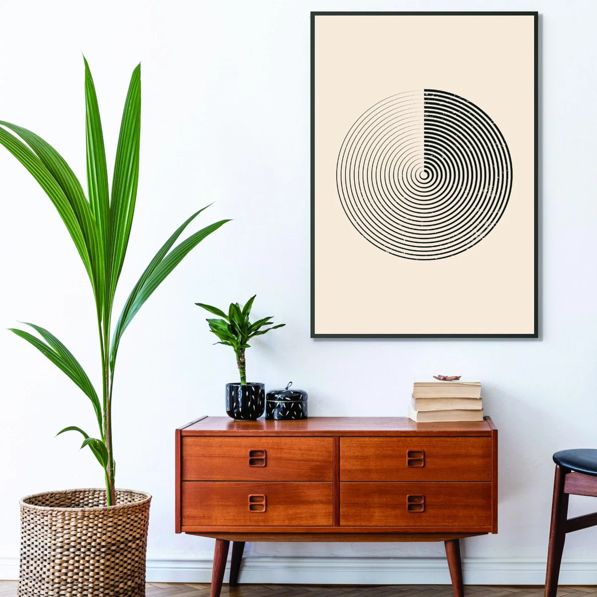 Black Boho Minimal Shapes #1 A2 420 X 594Mm Stanley Print House – image 3