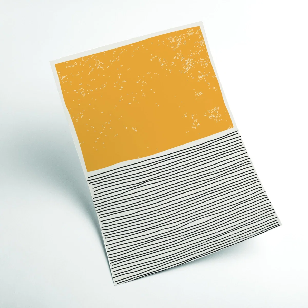 Yellow / Orange Minimal - Yellow A4 210 X 297Mm Stanley Print House – image 2