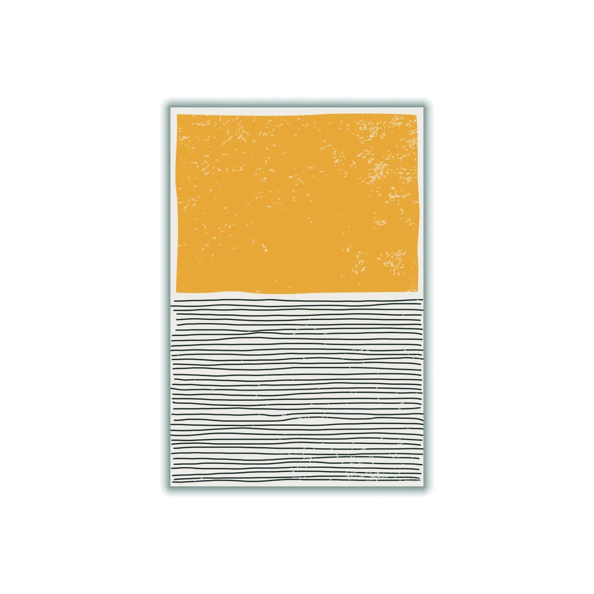 Yellow / Orange Minimal - Yellow A4 210 X 297Mm Stanley Print House – image 1