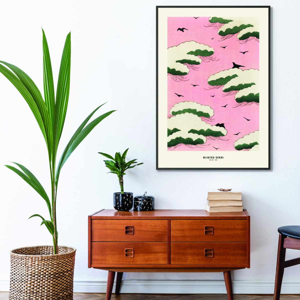 Pink / Purple Bijutsu Sekai - Pink Sky A2 420 X 594Mm Stanley Print House – image 3