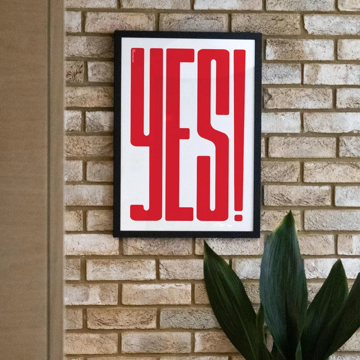 Red Yes! Crimson - Giclee Fine Art Print - Small | A3 | 297 X 420Mm | East Side Studio London – image 4