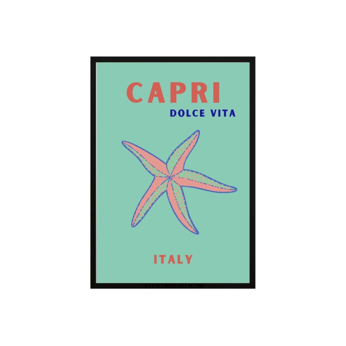 Capri Starfish Dolce Vita Poster | Artchi – image 1