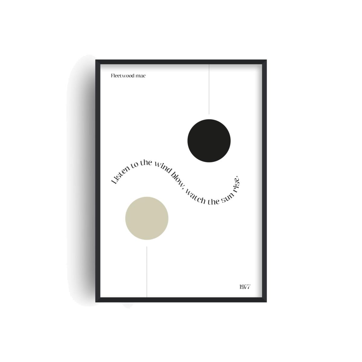 Neutrals The Chain Fleetwood Mac Music Scandi Art Print | A3 | 297 X 420Mm | Fanclub – image 1
