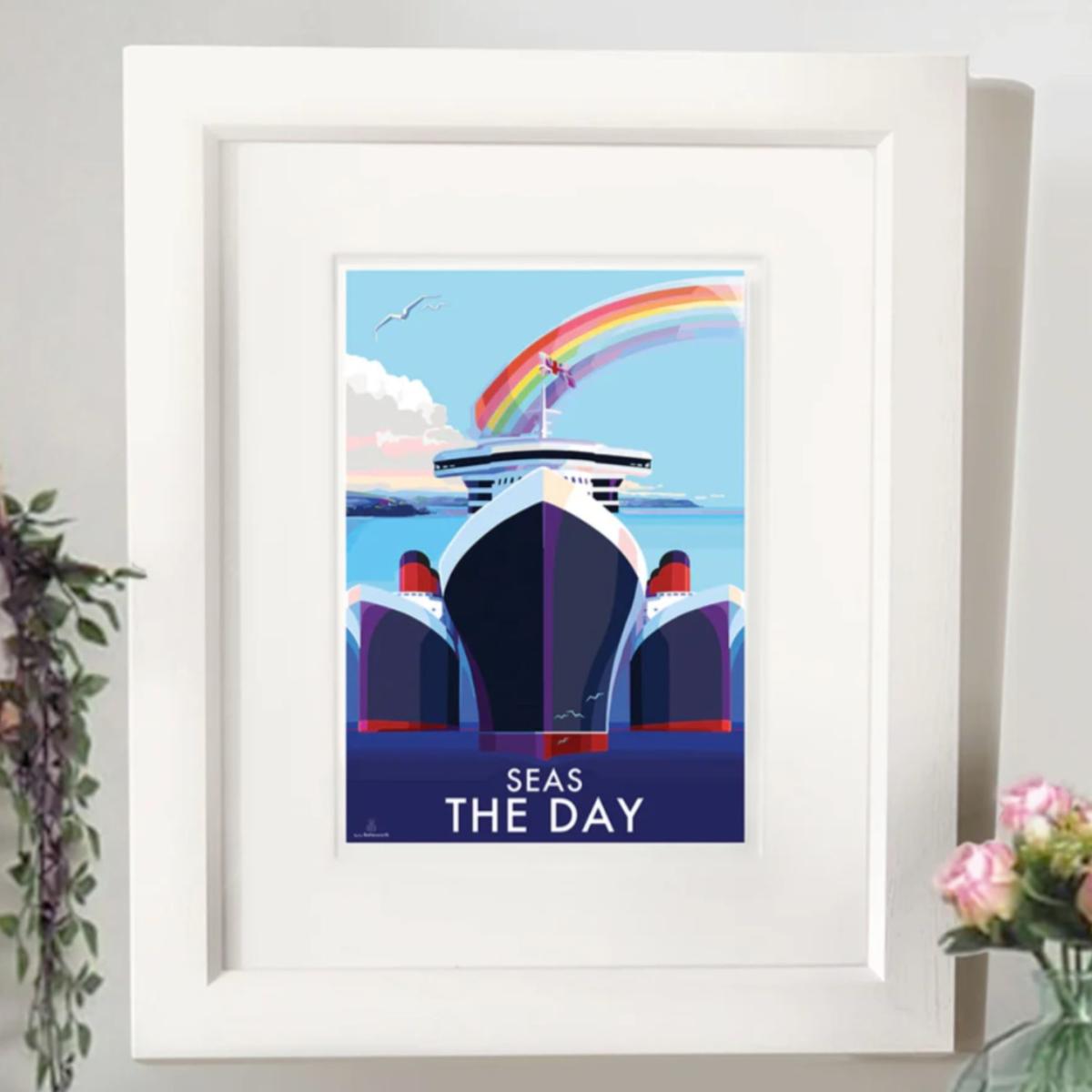 Seas The Day Quote Print | A4 | 210 X 297Mm | Becky Bettesworth – image 4