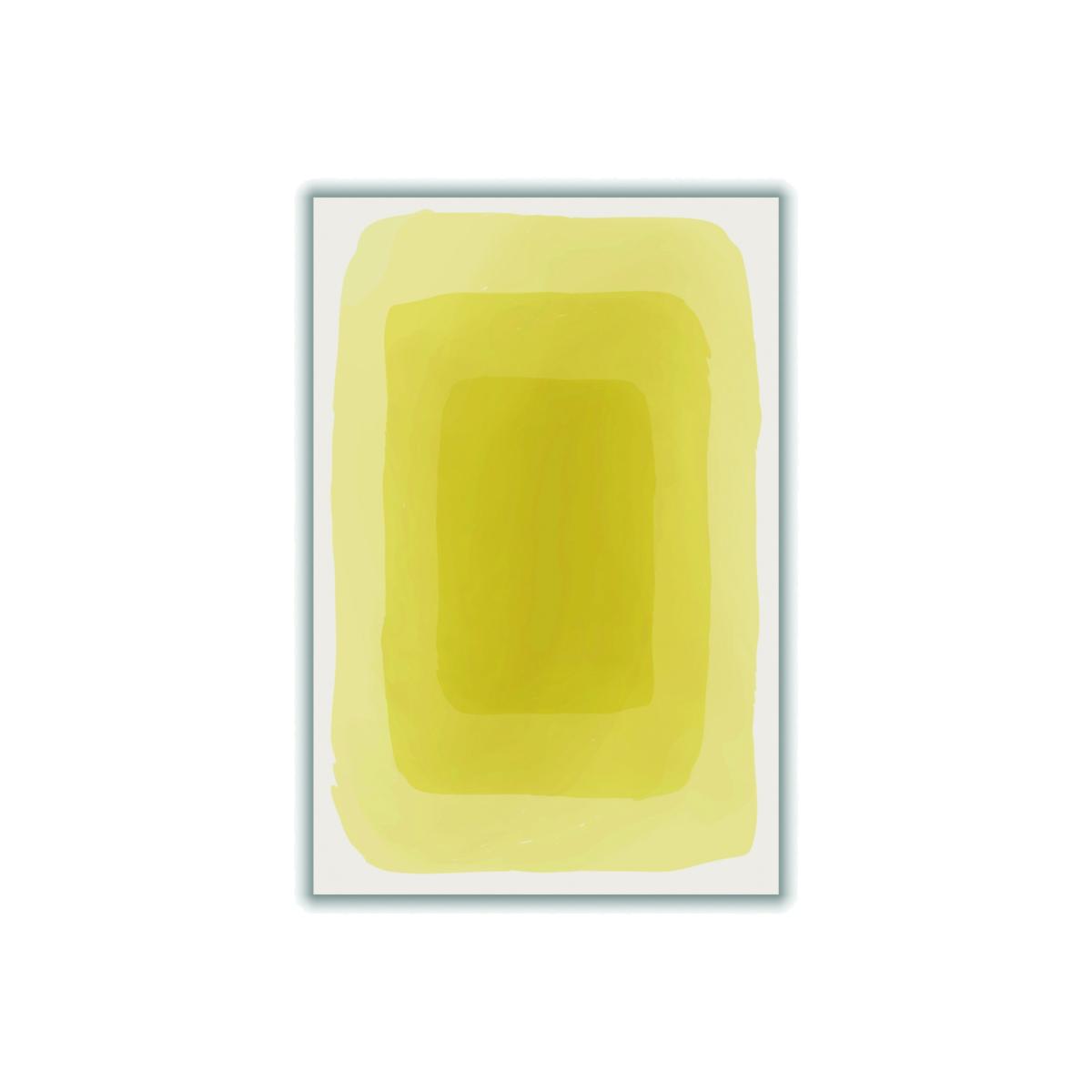 Yellow / Orange Yellow Watercolor Shapes #3 Extra Large Stanley Print House – image 1