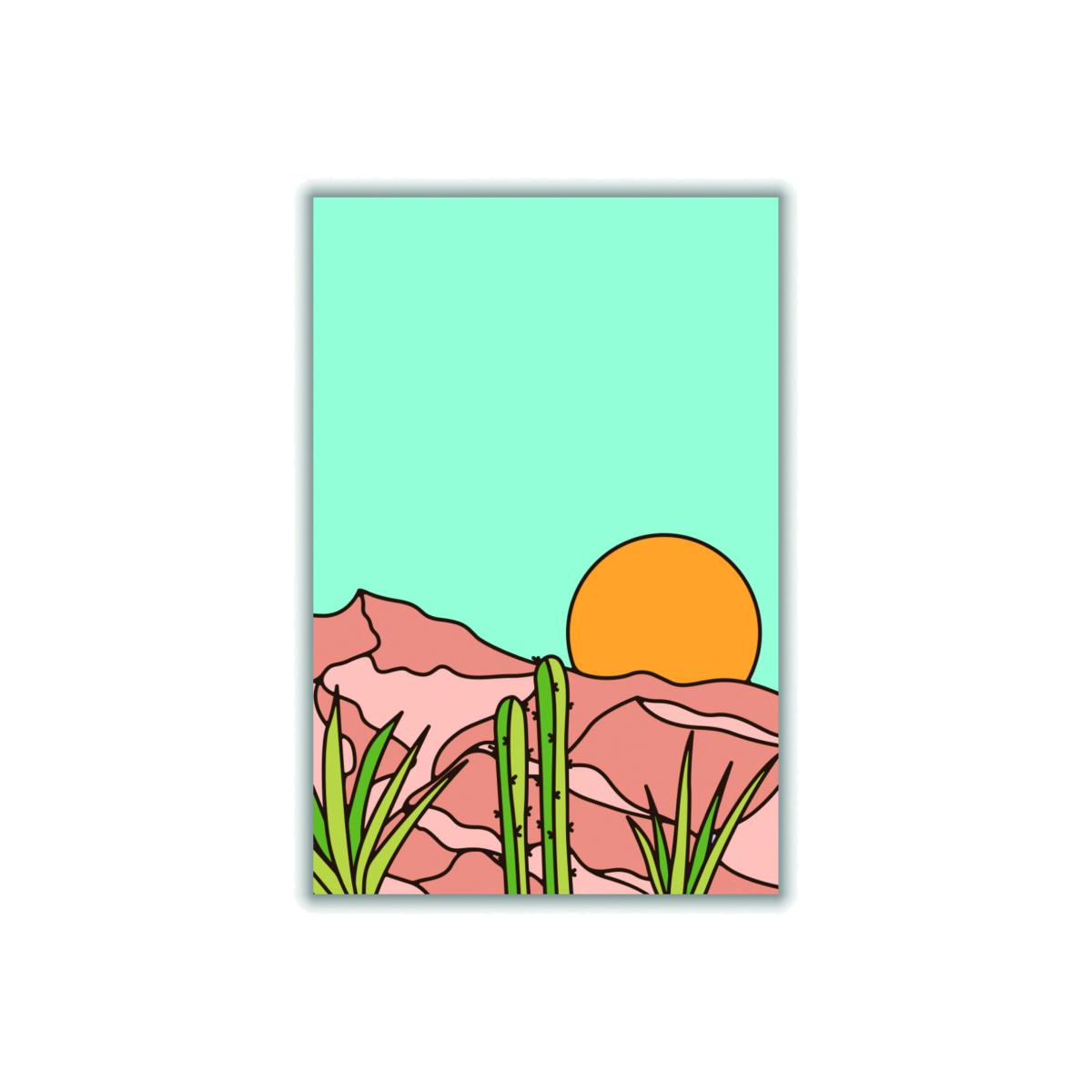 Yellow / Orange Minimal Desert Sunset Large Stanley Print House – image 1