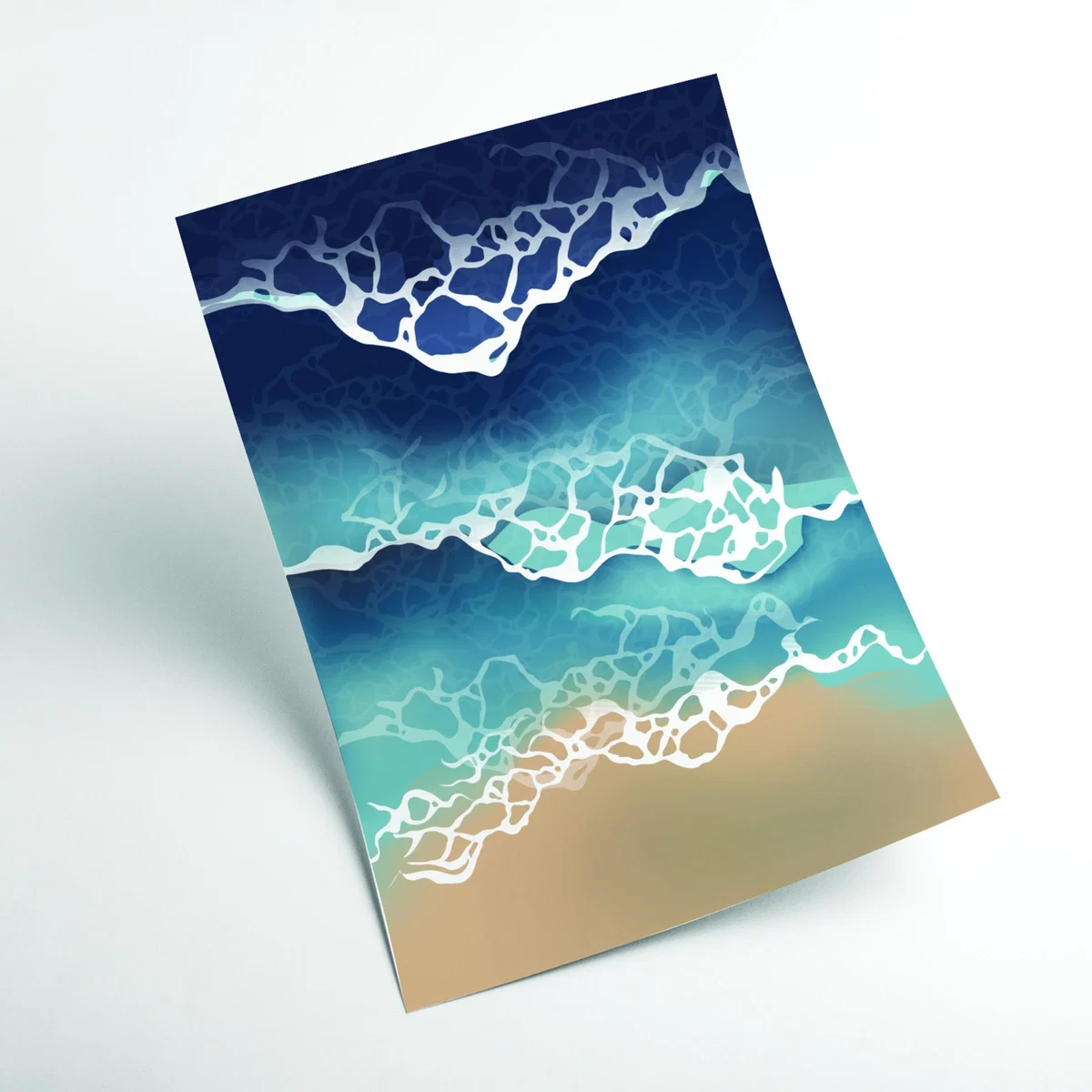 Blue Ocean Waves Large Stanley Print House – image 2