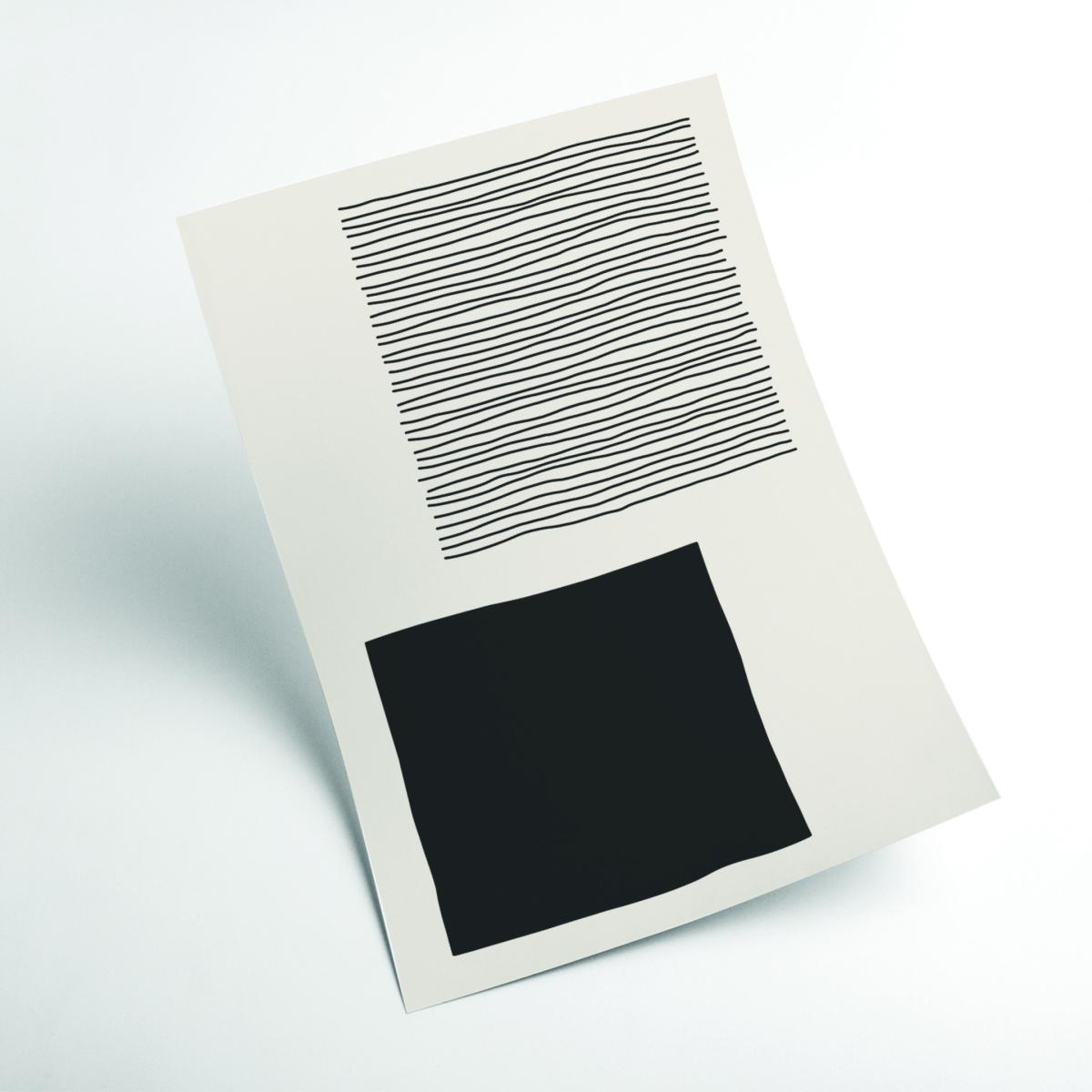 Black Dark Minimalism Series #1 A2 420 X 594Mm Stanley Print House – image 2