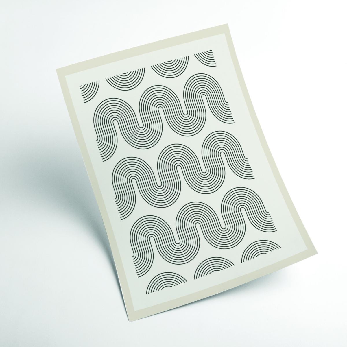 Grey Modern Geometric 2 Medium Stanley Print House – image 2