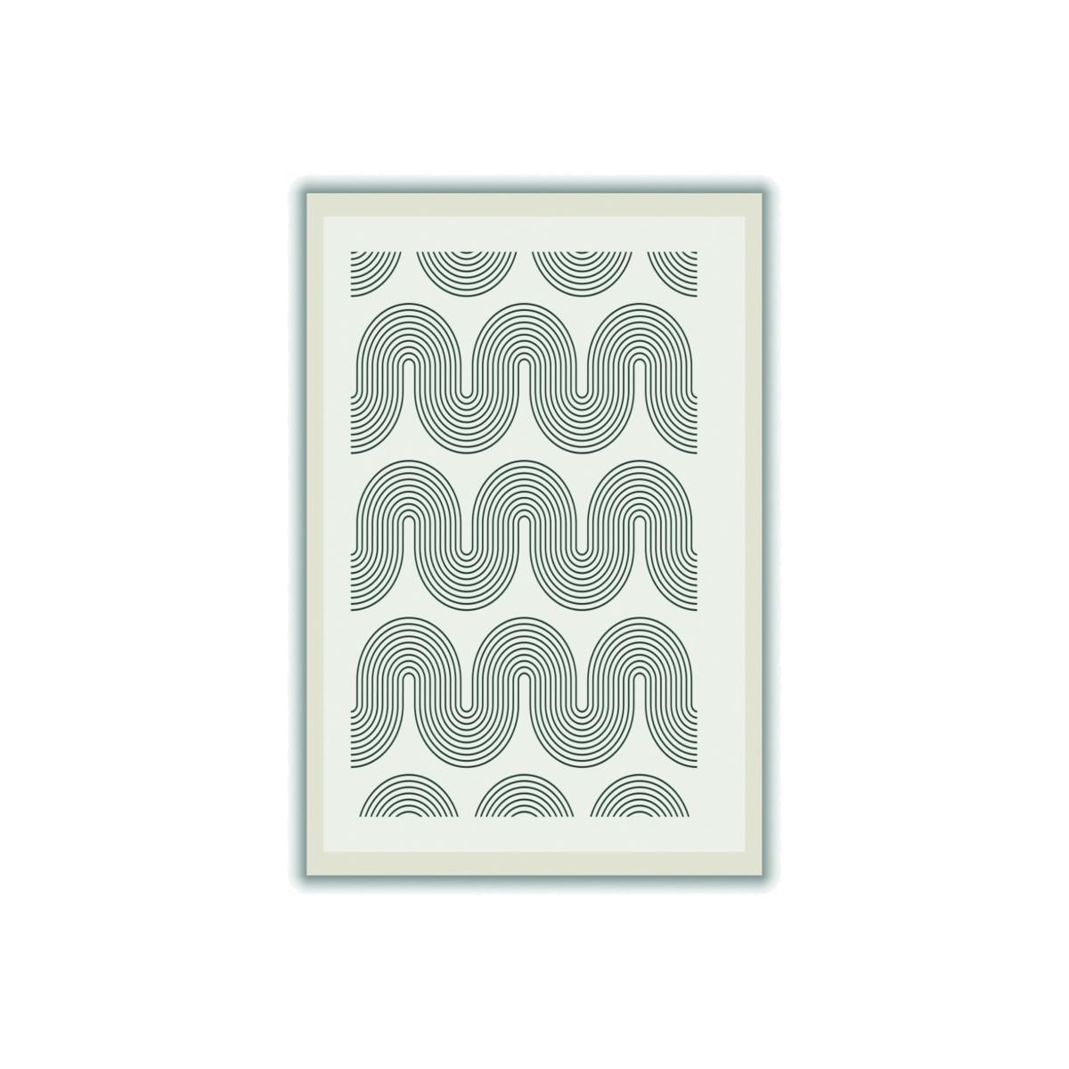 Grey Modern Geometric 2 Medium Stanley Print House – image 1