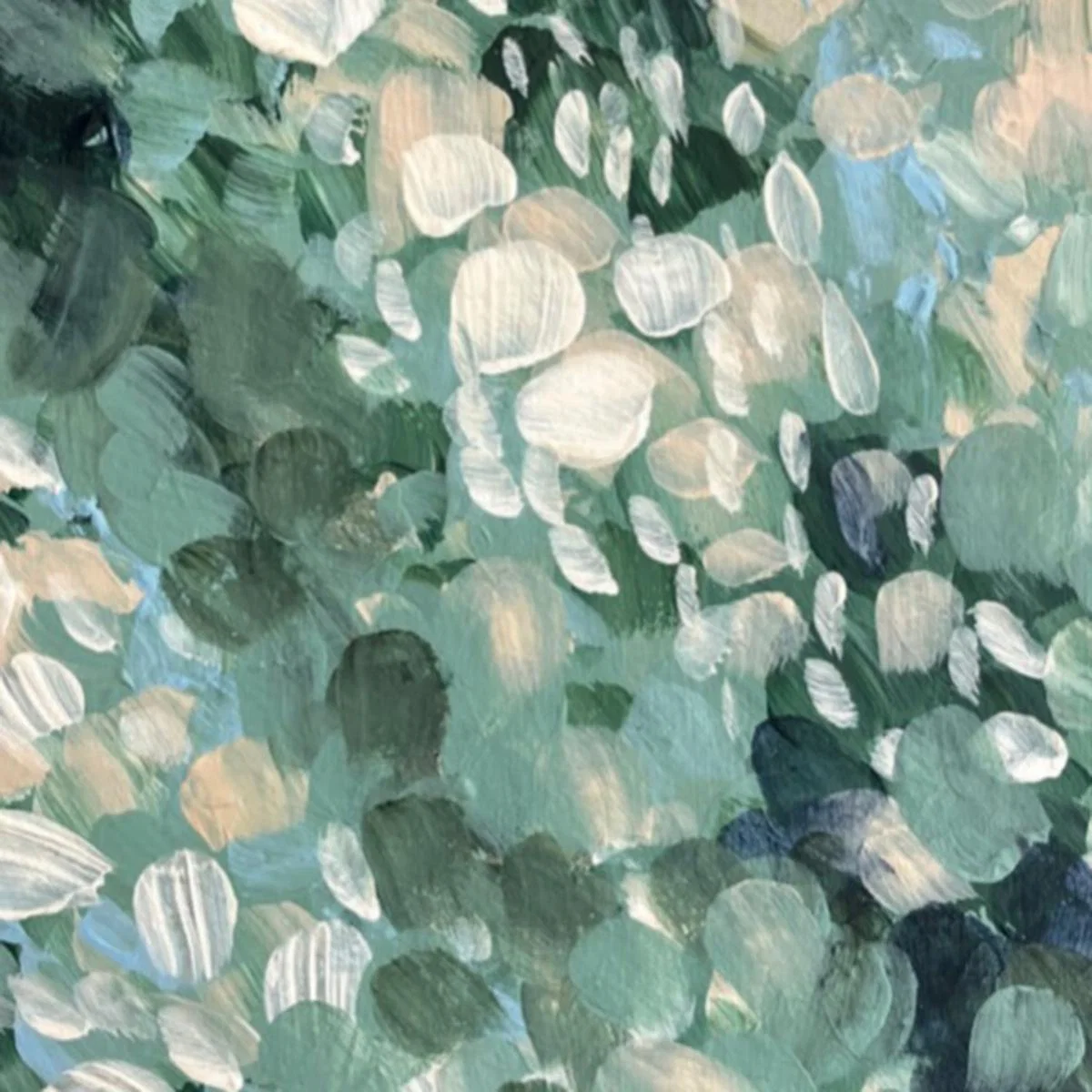 Green / Blue Summertime Blooms Abstract Print Pair A3 297 X 420Mm Emily M Art & Design – image 4
