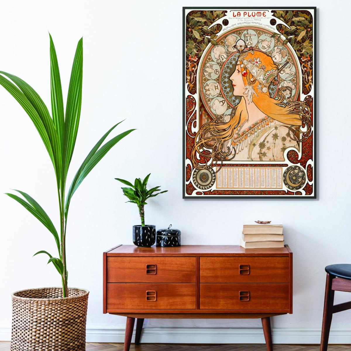 Brown Zodiaque Or La Plume A2 420 X 594Mm Stanley Print House – image 3