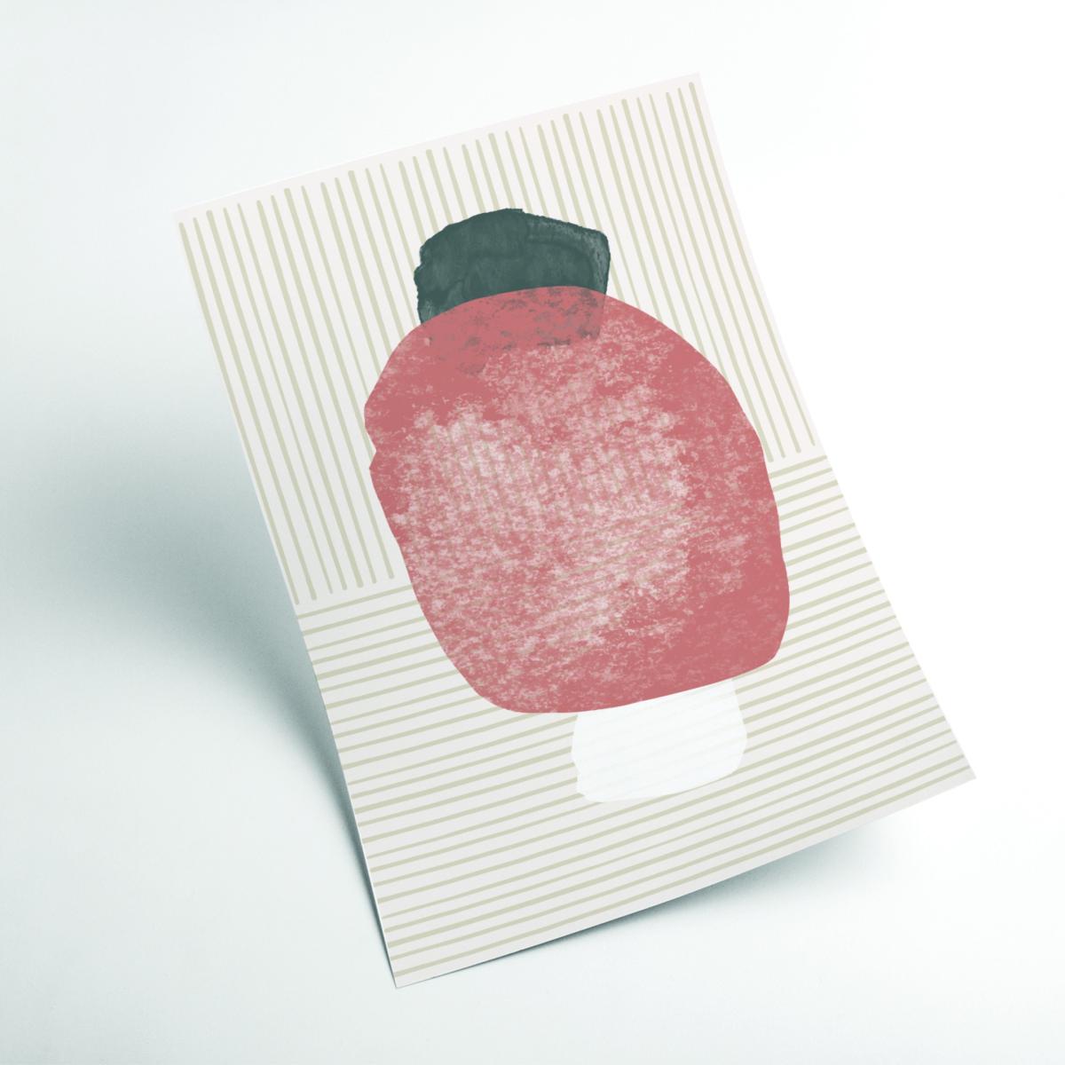 Rose Gold Watercolor Abstract #2 Extra Small Stanley Print House – image 2