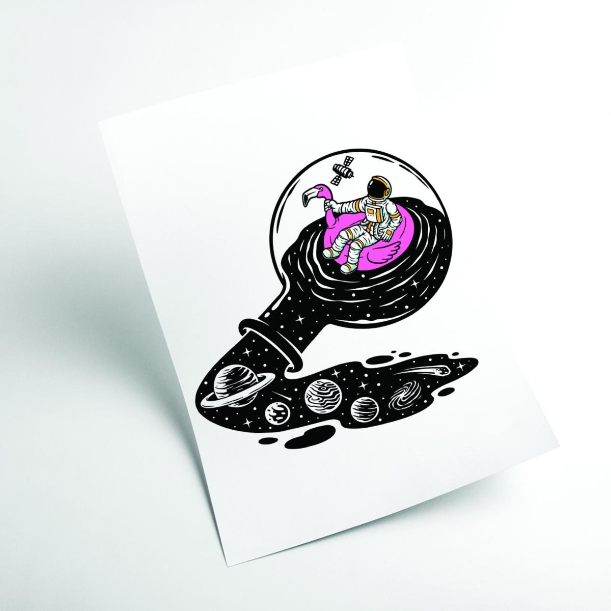 Pink / Purple Good Day For A Float A3 297 X 420Mm Stanley Print House – image 2