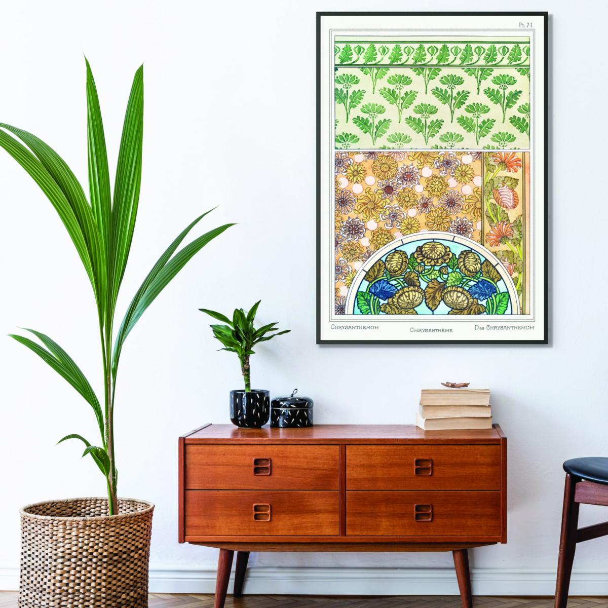Chrysanthème Ii Print By Maurice Pillard Verneuil A4 210 X 297Mm Stanley Print House – image 3