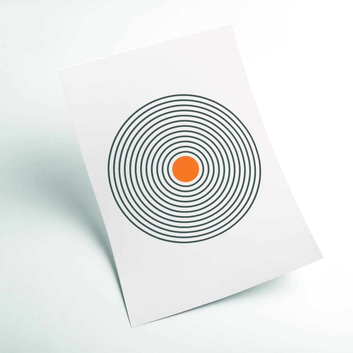 Yellow / Orange Boho Lines Series #3 Medium Stanley Print House – image 2