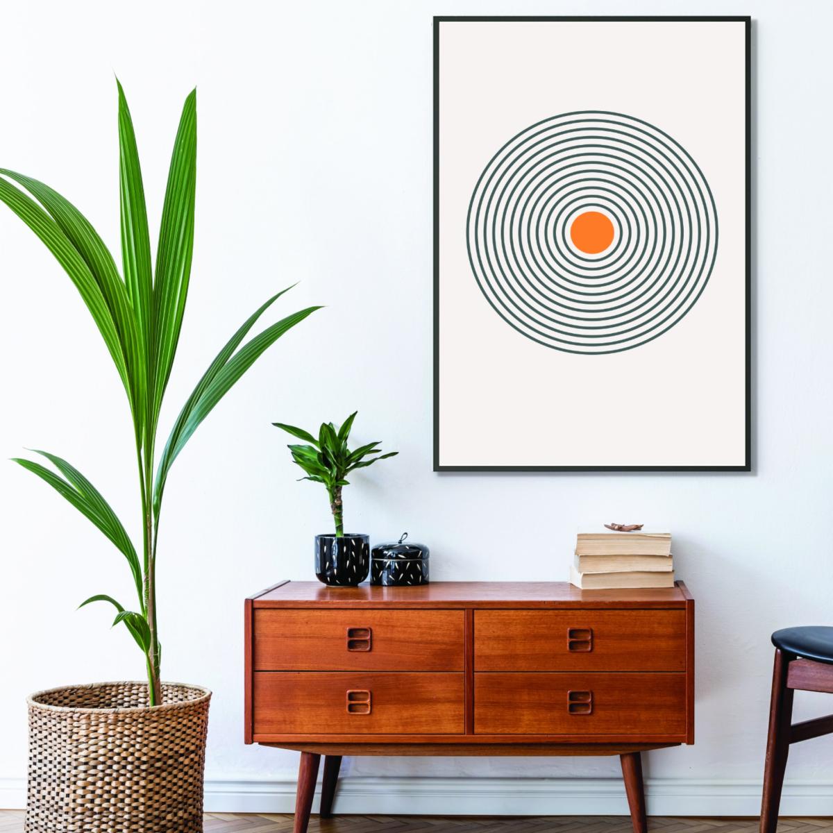 Yellow / Orange Boho Lines Series #3 Medium Stanley Print House – image 3