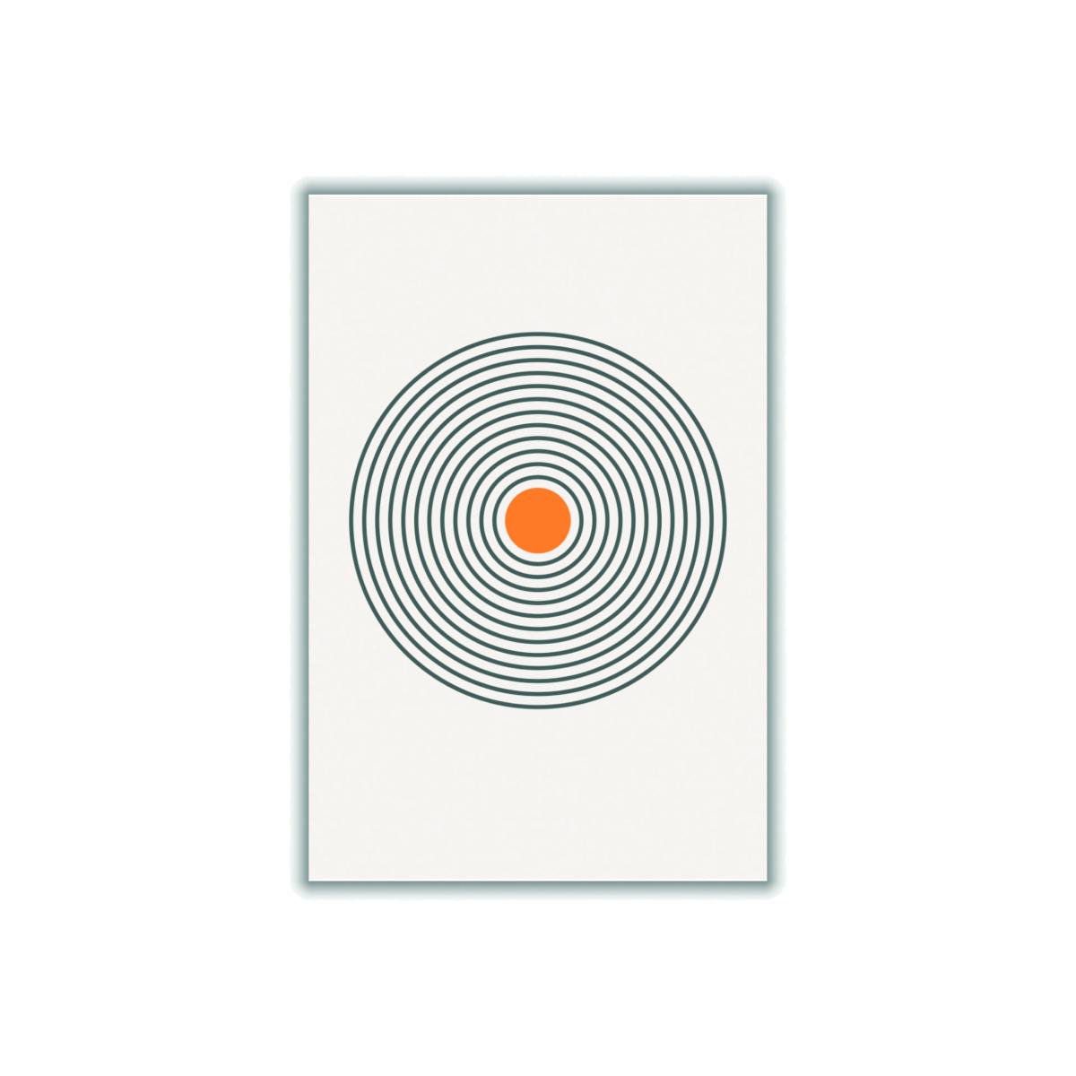 Yellow / Orange Boho Lines Series #3 Medium Stanley Print House – image 1