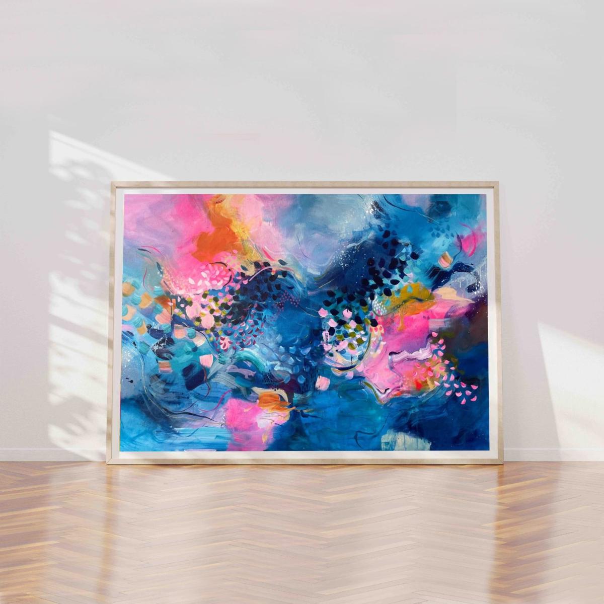Blue Eternal Sunset - Large Abstract Print Jessica Slack Studio – image 3
