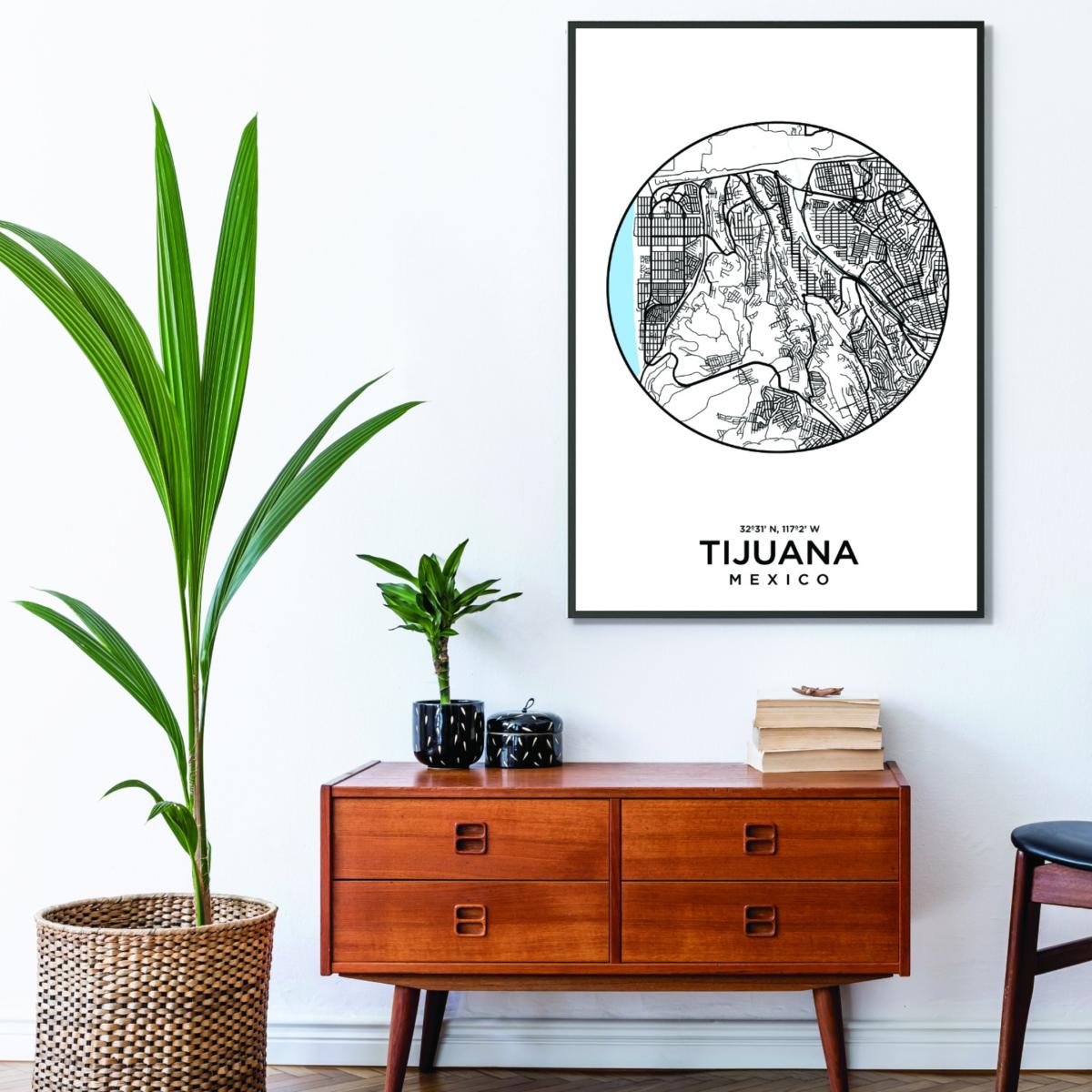 Black Map Of Tijuana Medium Stanley Print House – image 3