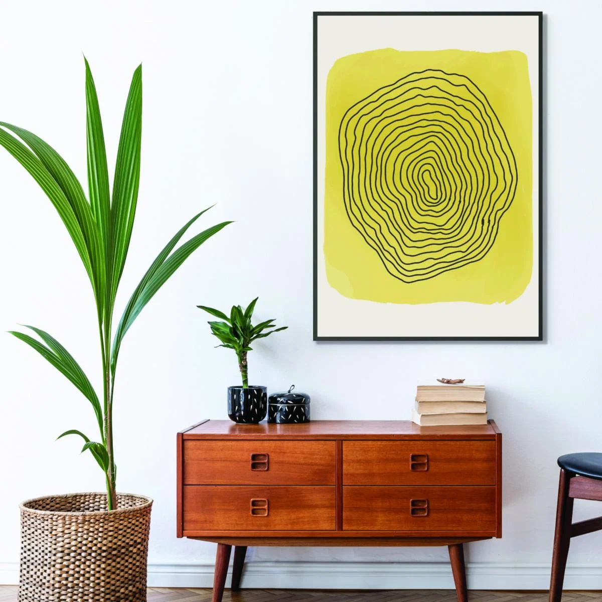 Yellow / Orange Yellow Watercolor Shapes Series #4 A1 594 X 841Mm Stanley Print House – image 3