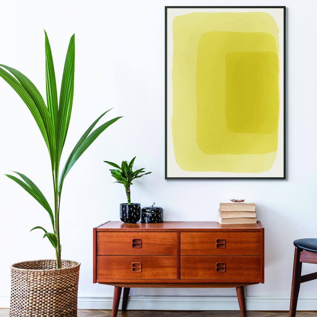 Yellow / Orange Yellow Watercolor Shapes #4 Small Stanley Print House – image 3