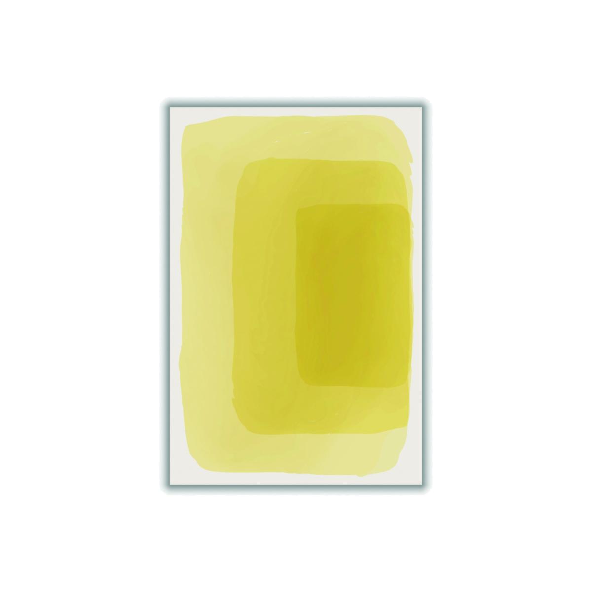 Yellow / Orange Yellow Watercolor Shapes #4 Small Stanley Print House – image 1