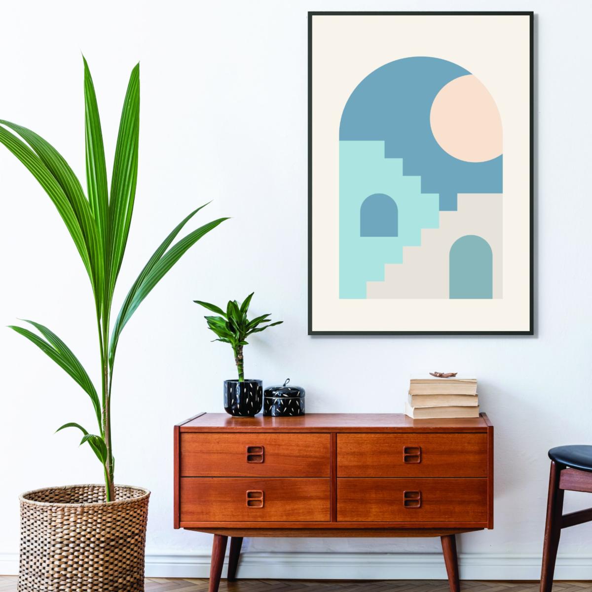 Blue Minimal Architecture #2 Extra Small Stanley Print House – image 3