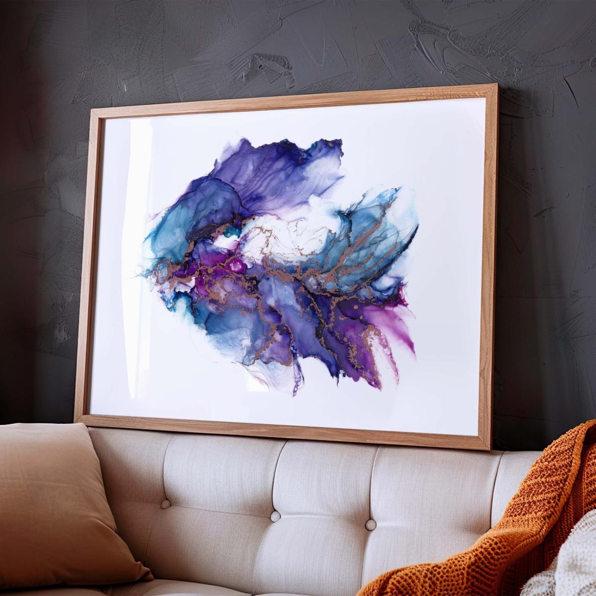 Pink / Purple Nacre - A4 Fine Art Print A4 210 X 297Mm Art by Affie – image 2