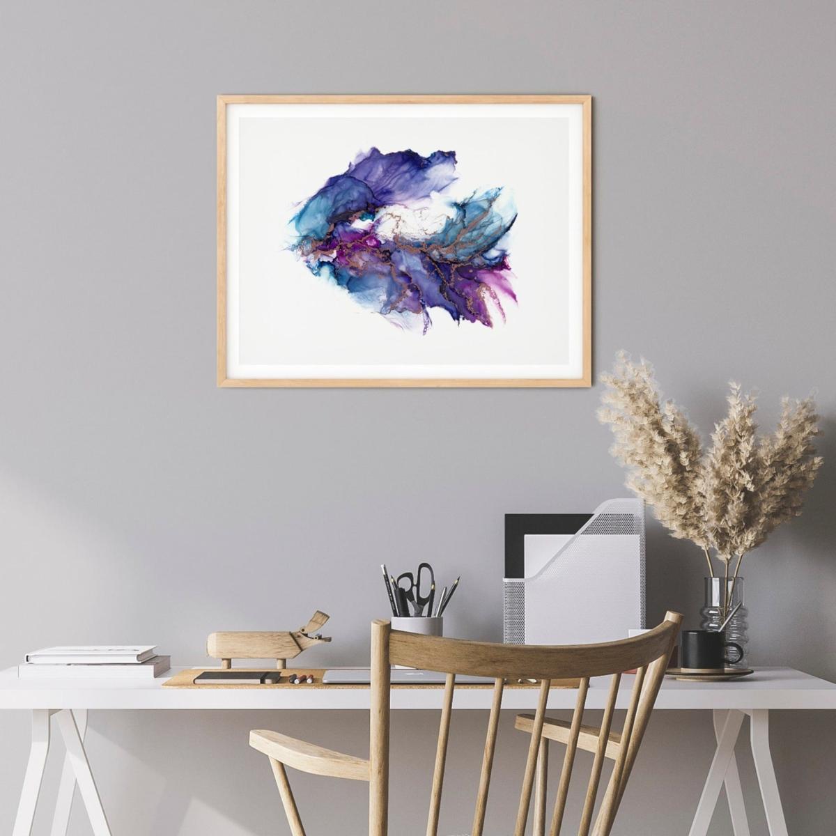 Pink / Purple Nacre - A4 Fine Art Print A4 210 X 297Mm Art by Affie – image 3