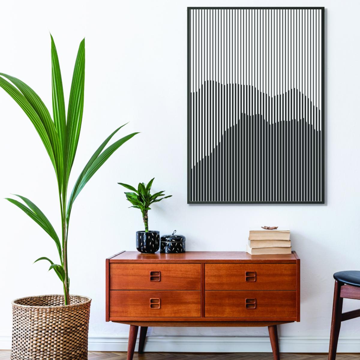 Black Dark Mountains Series #2 A1 594 X 841Mm Stanley Print House – image 3