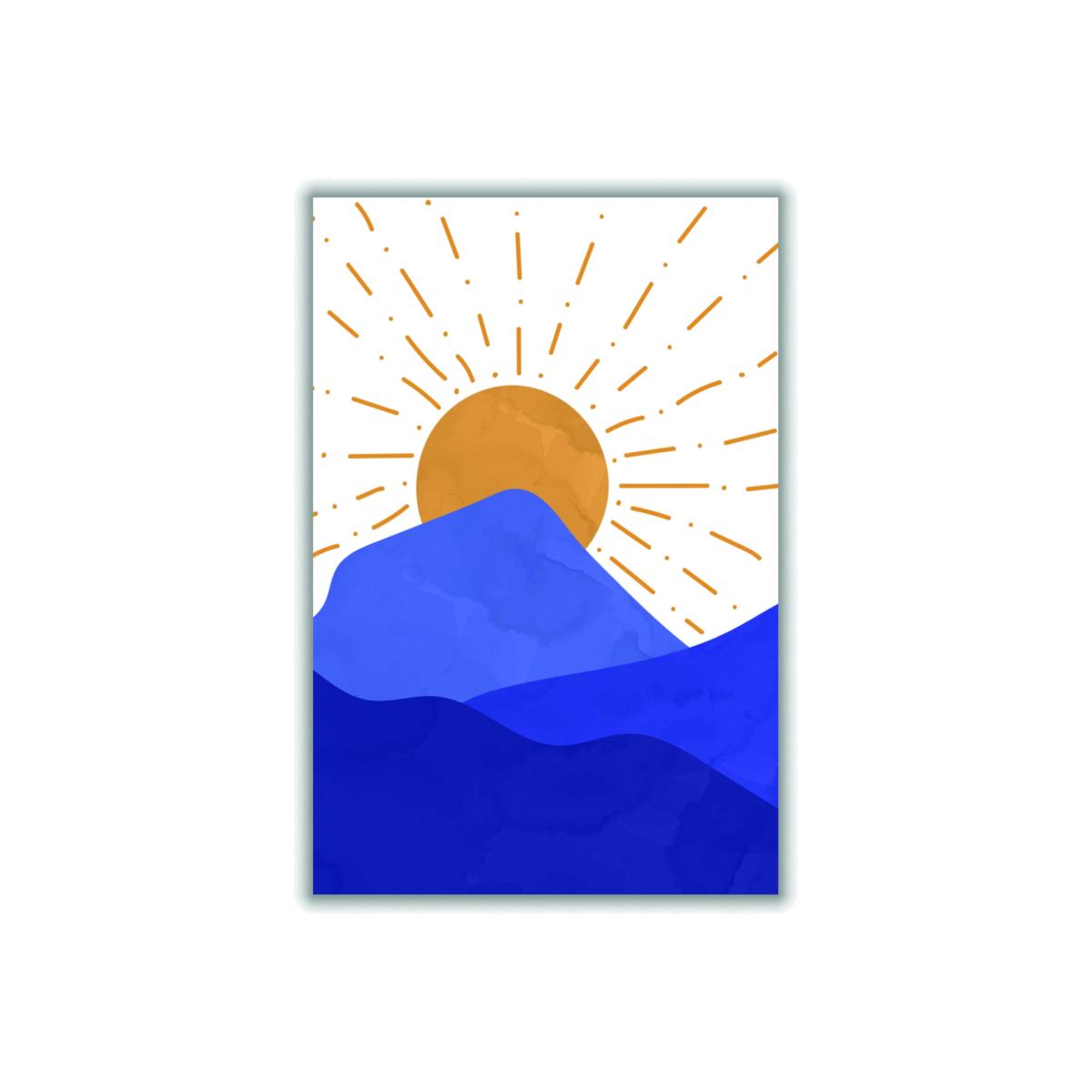 Blue Sun And Moon #2 A1 594 X 841Mm Stanley Print House – image 1
