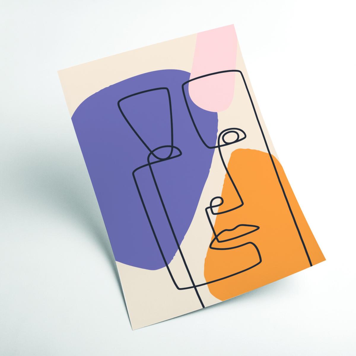Abstract Color Faces #1 Medium Stanley Print House – image 2