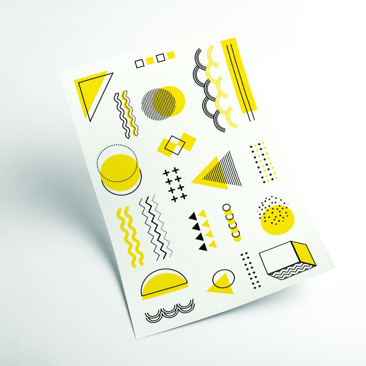 Yellow / Orange Yellow Shapes Medium Stanley Print House – image 2