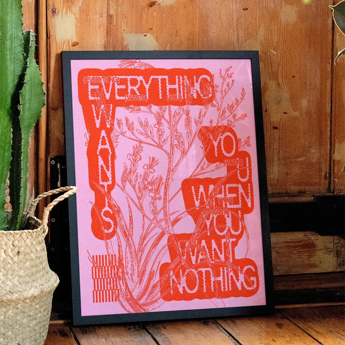 Pink / Purple / Red Everything You Want - Giclee Fine Art Print - Small | 12 X 16" | East Side Studio London – image 3