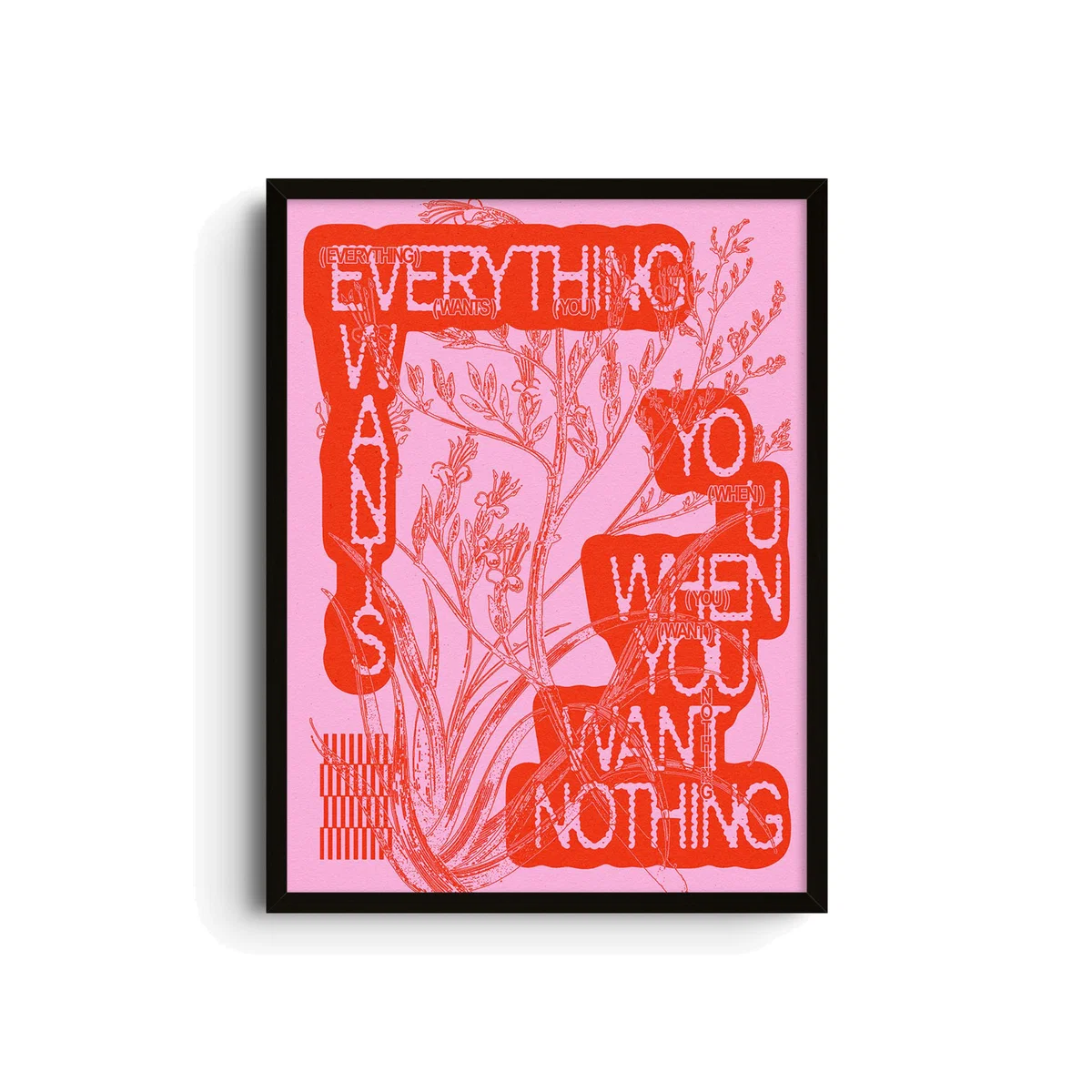 Pink / Purple / Red Everything You Want - Giclee Fine Art Print - Small | 12 X 16" | East Side Studio London – image 1