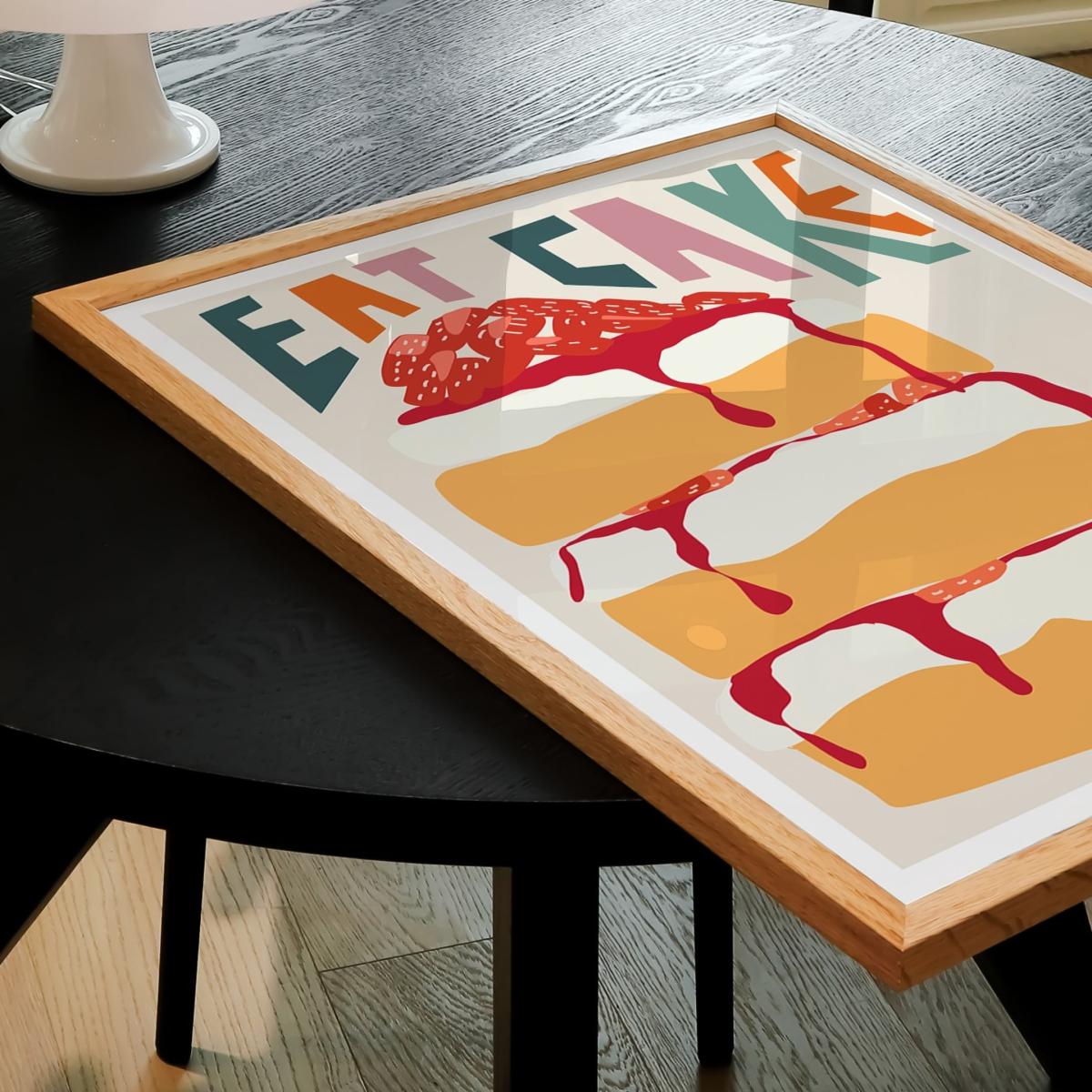 Eat Cake Art Print - A2 Natalie Cass Art – image 3