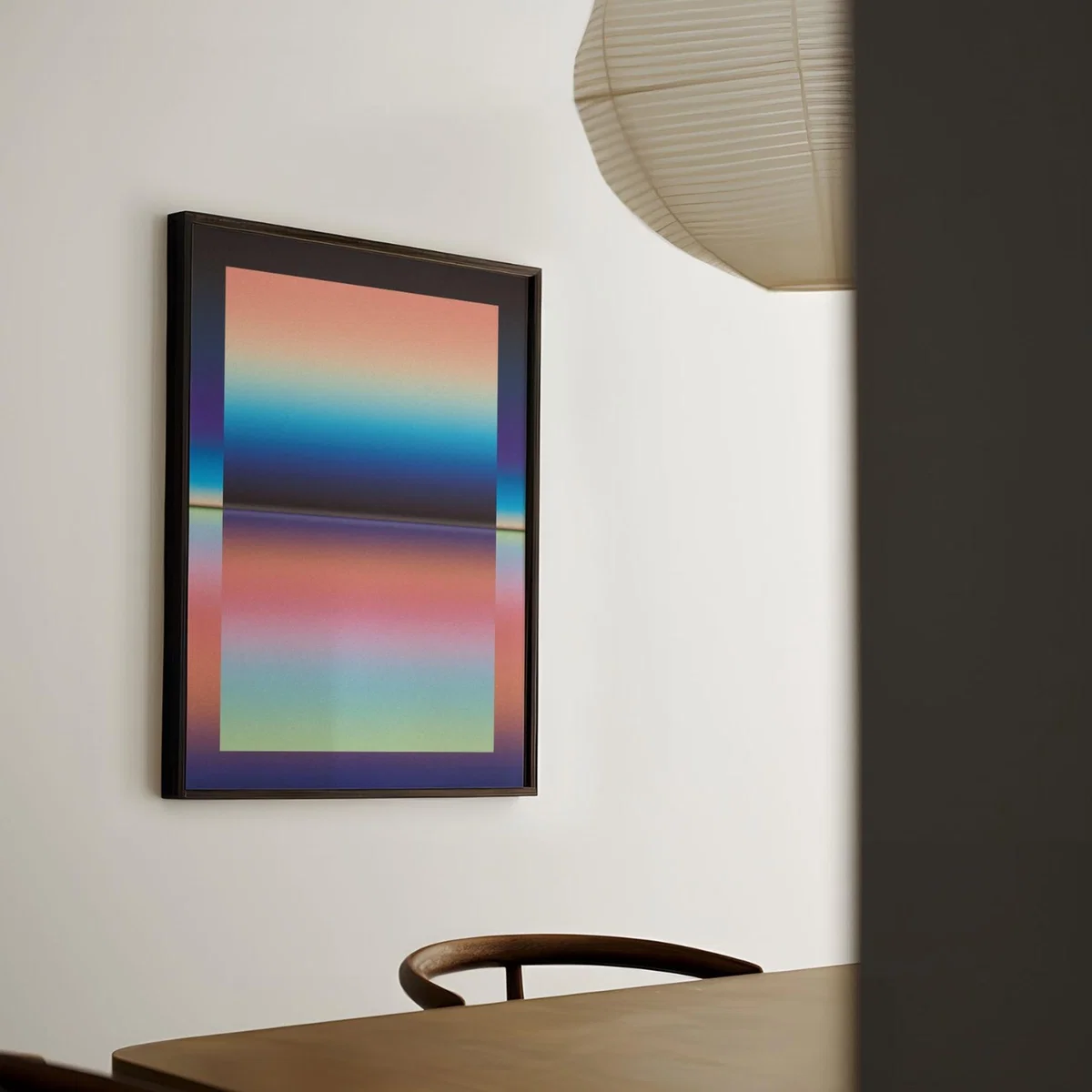 Blue / Pink / Purple Fold - Giclee Fine Art Print - Small | A3 | 297 X 420Mm | East Side Studio London – image 2