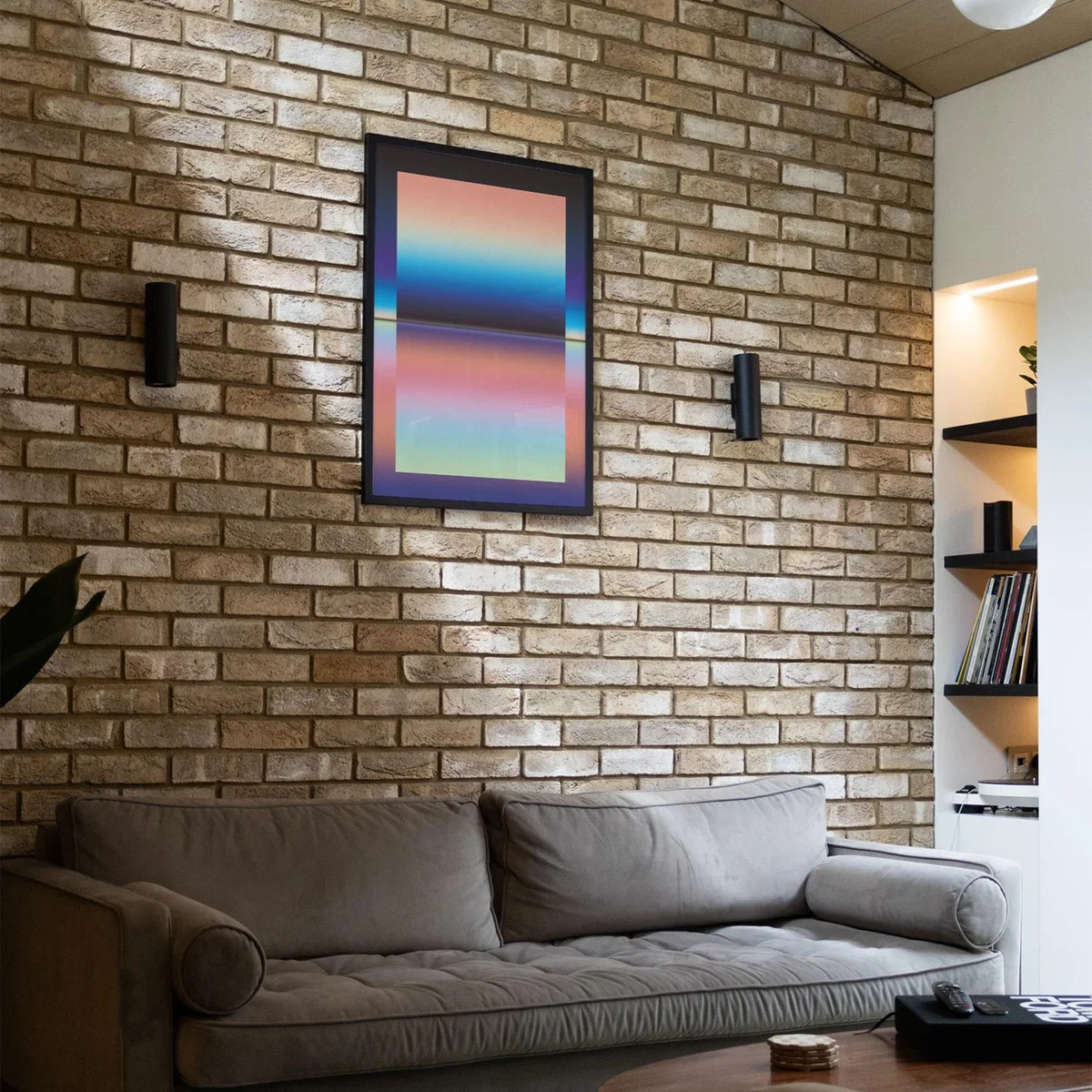 Blue / Pink / Purple Fold - Giclee Fine Art Print - Small | A3 | 297 X 420Mm | East Side Studio London – image 3