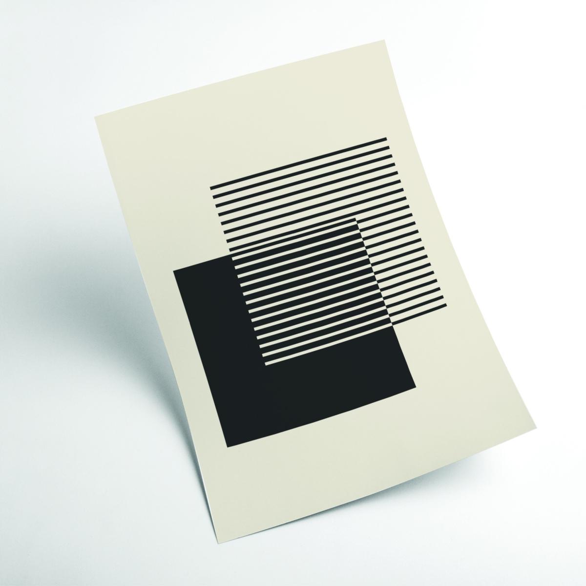 Black Geometric Squares #2 Xxs Stanley Print House – image 2