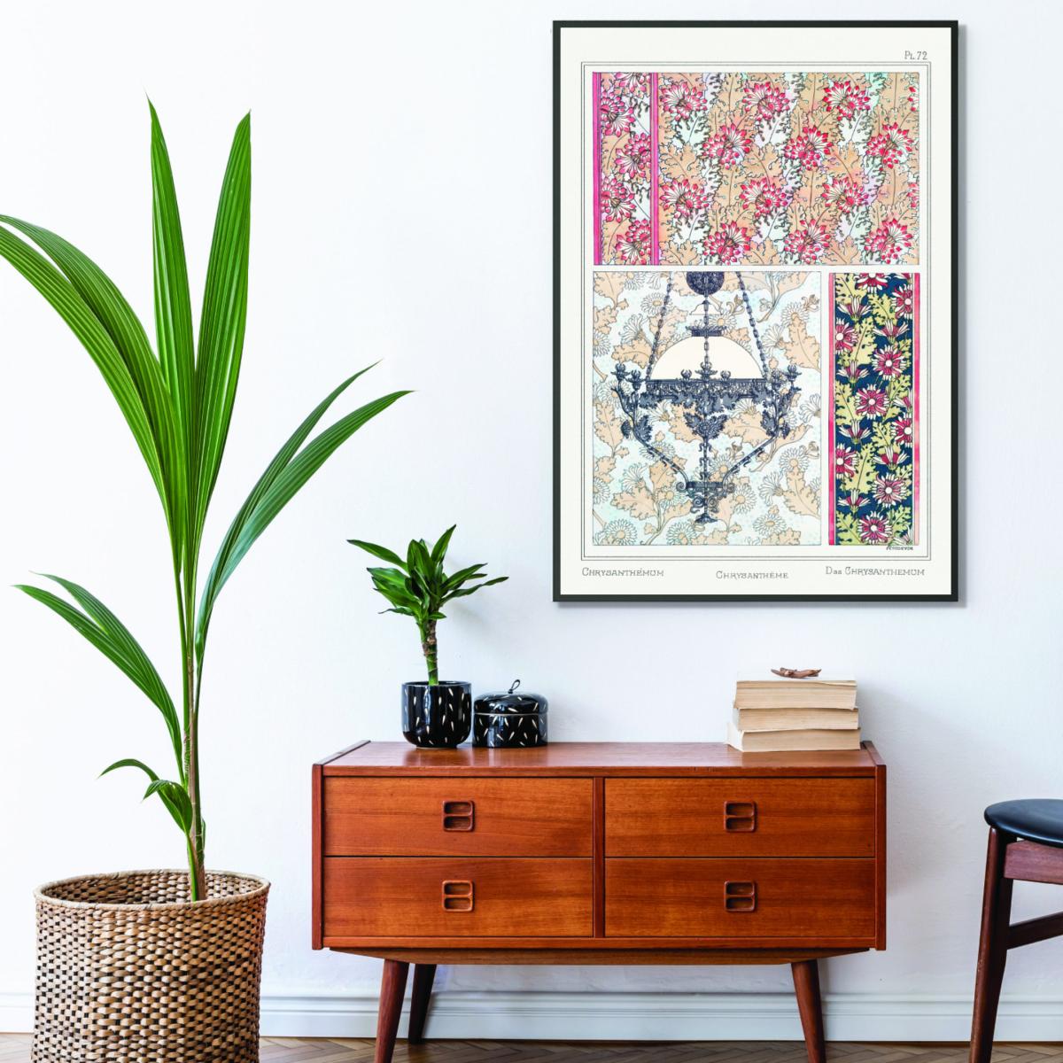 Rose Gold Chrysanthème Iii Print By Maurice Pillard Verneuil A1 594 X 841Mm Stanley Print House – image 3