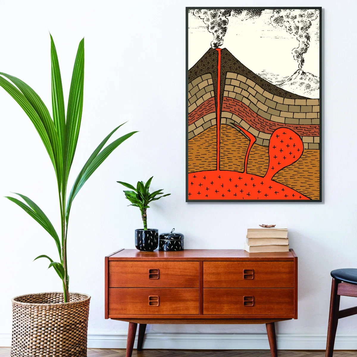 Red Volcano Cross Section Extra Large Stanley Print House – image 3