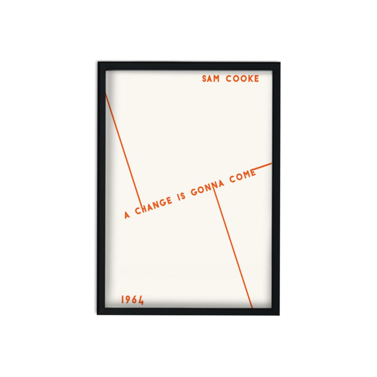 A Change Is Gonna Come Black Lives Matter Charity Giclée Print- Red | A3 | 297 X 420Mm | Fanclub – image 1
