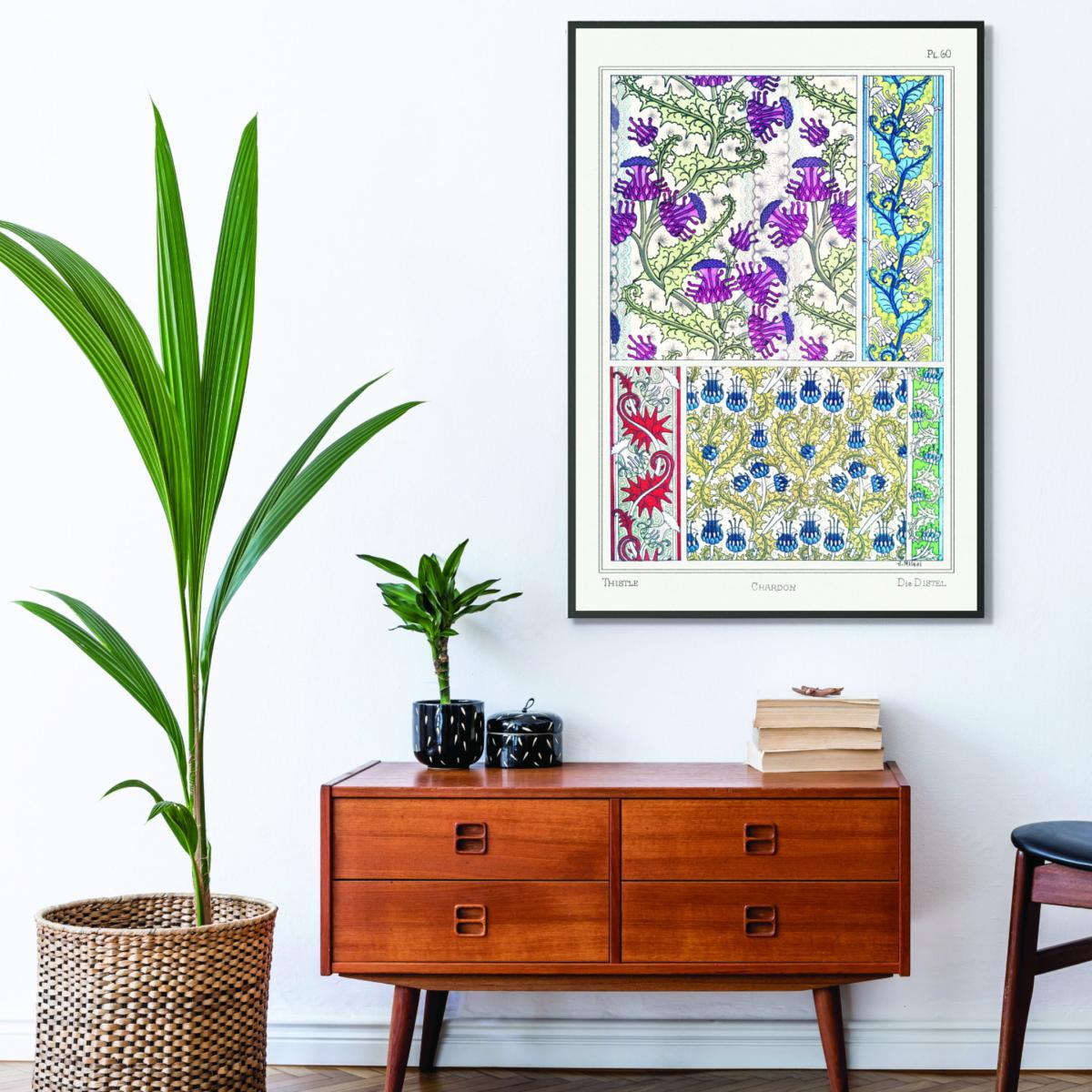 Chardon Thistle Iii Print By Maurice Pillard Verneuil A3 297 X 420Mm Stanley Print House – image 3