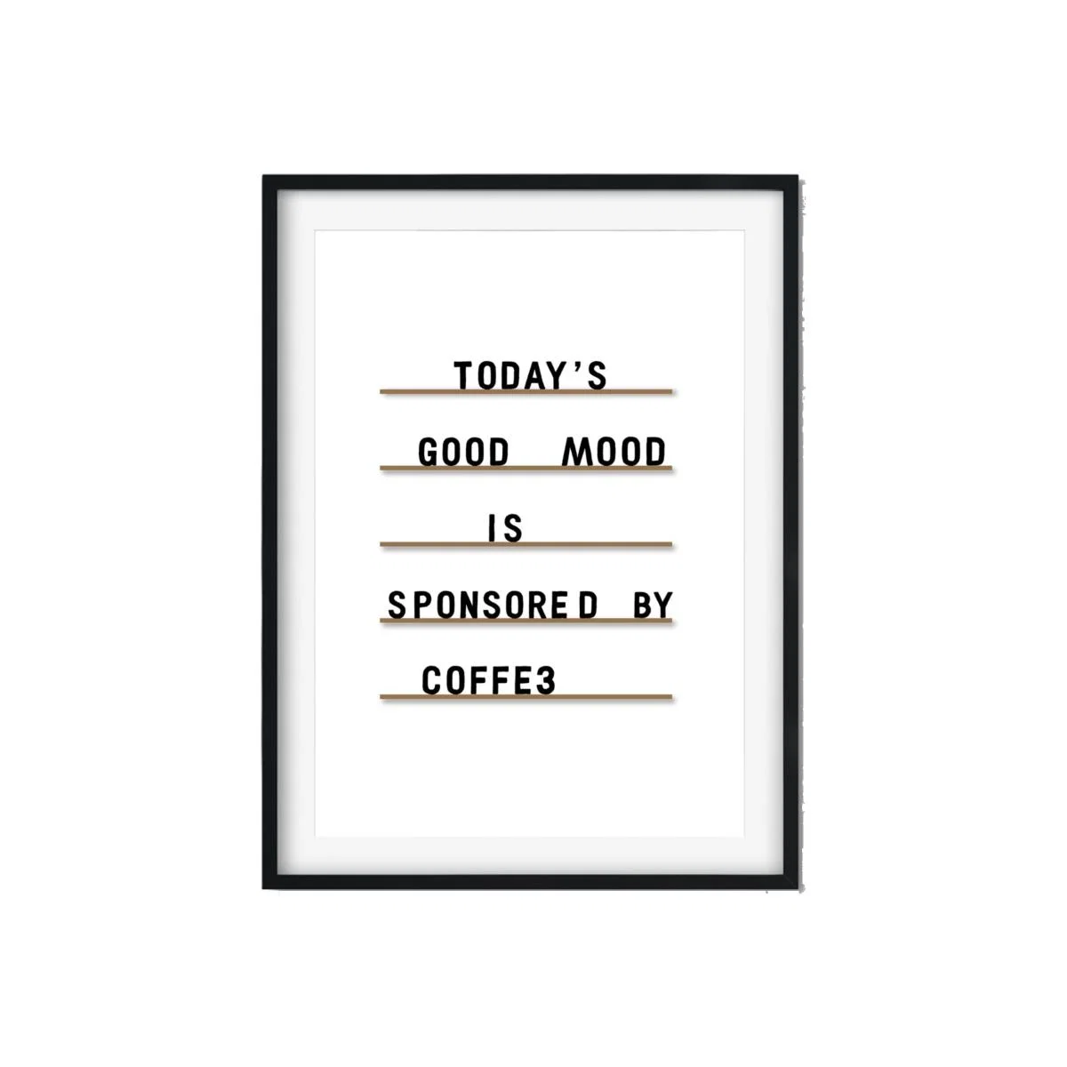 Black Sponsored By Coffee A3 297 X 420Mm The Native State – image 1